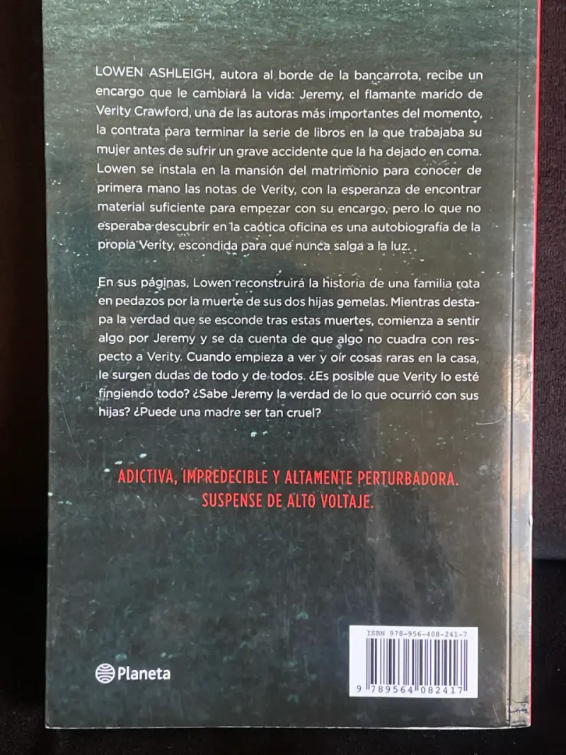 Libro Verity: La Sombra de un Engaño - 2