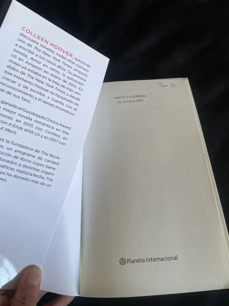 Libro Verity: La Sombra de un Engaño - 4