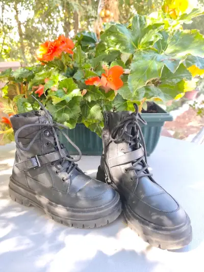 Botines de cuero marrón - miniatura 2