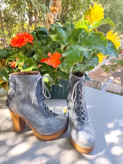 Botines de cuero marrón - miniatura 3