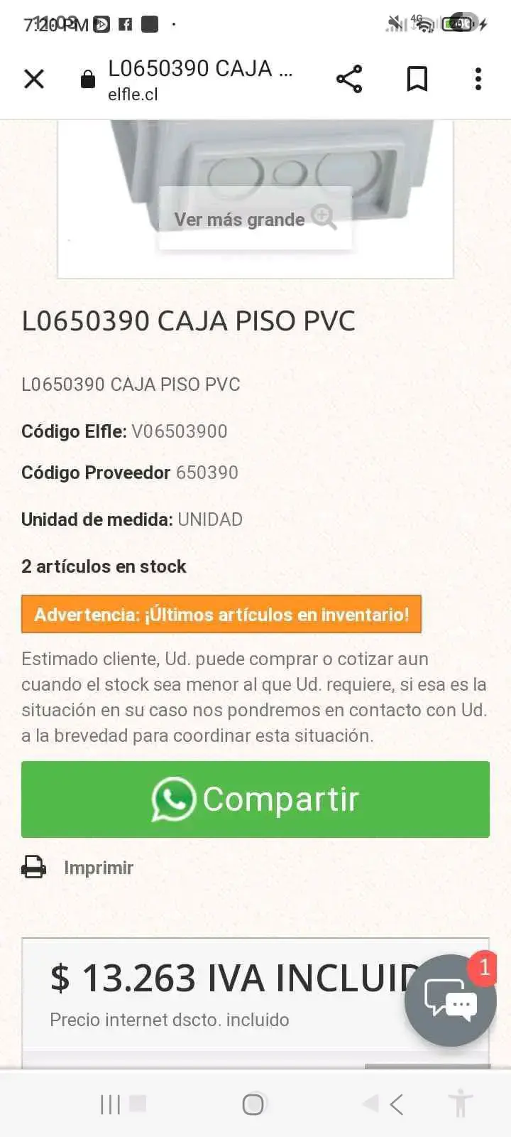 Caja PVC para piso legrand - 2