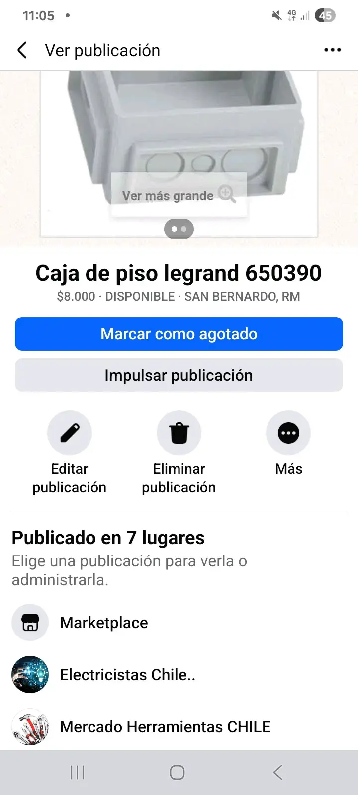 Caja PVC para piso legrand - 3