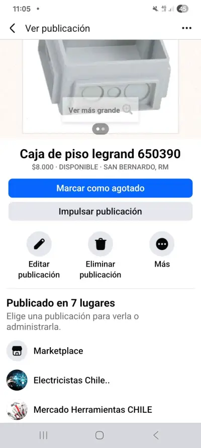 Caja PVC para piso legrand - miniatura 3