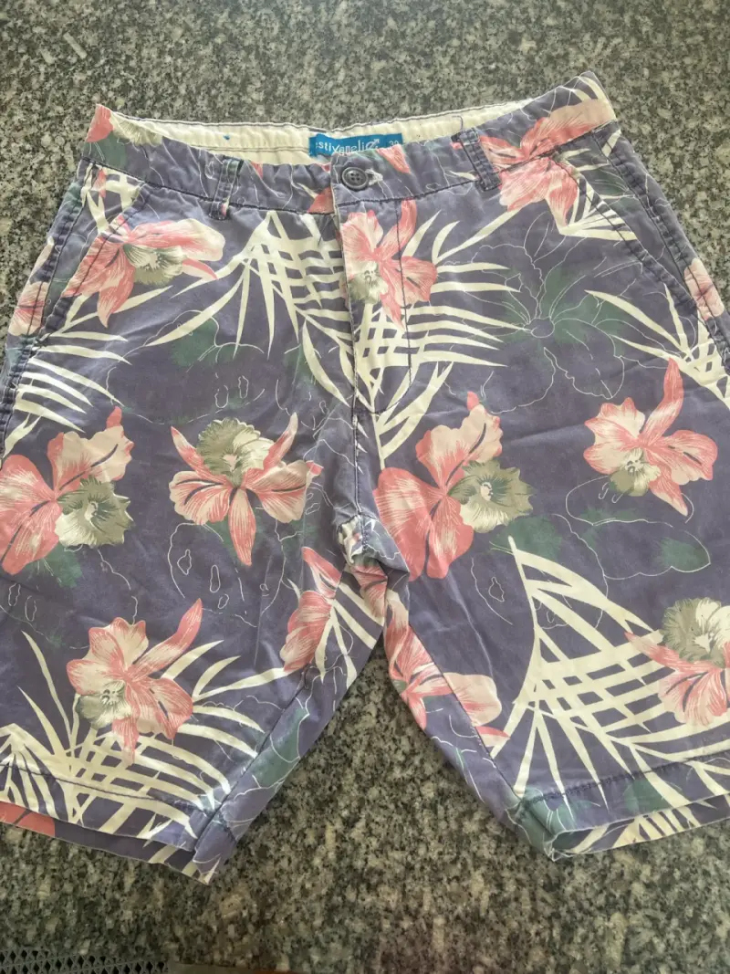 Shorts hawaianos estampados - 1