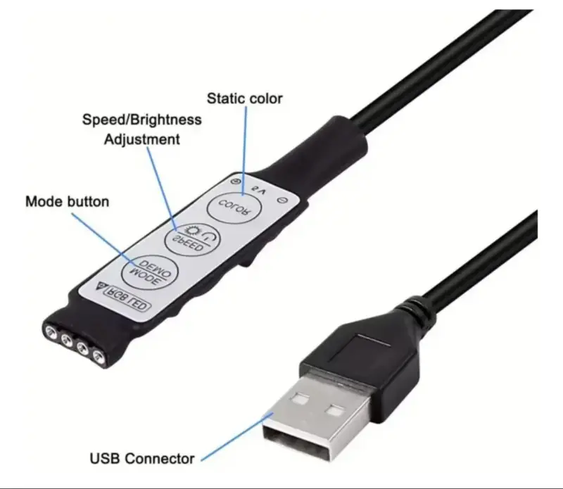 Nueva: Tira LED RGB 5 m adhesivo - 2