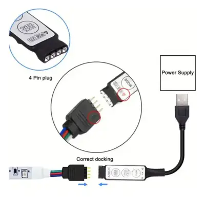 Nueva: Tira LED RGB 5 m adhesivo - miniatura 3