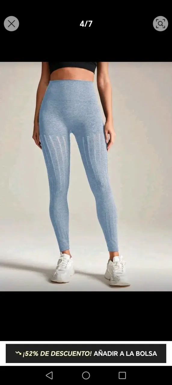 Leggings deportivos grises para mujer - 2