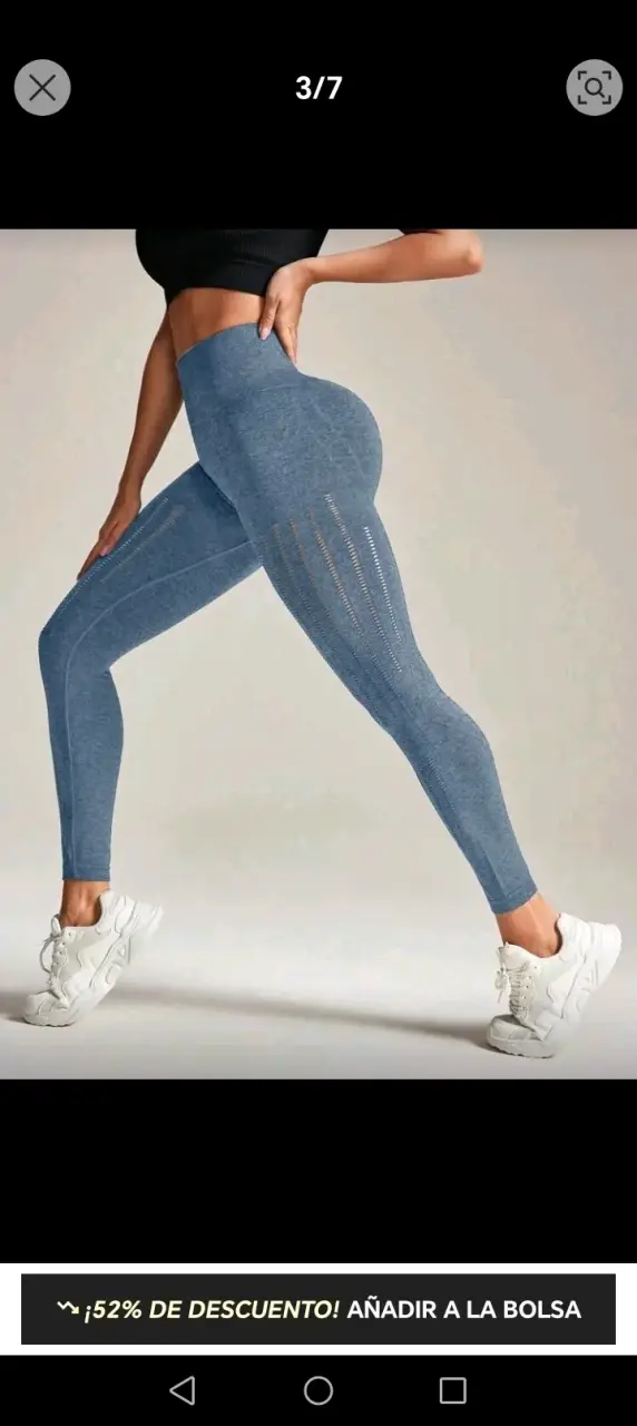 Leggings deportivos grises para mujer - 3