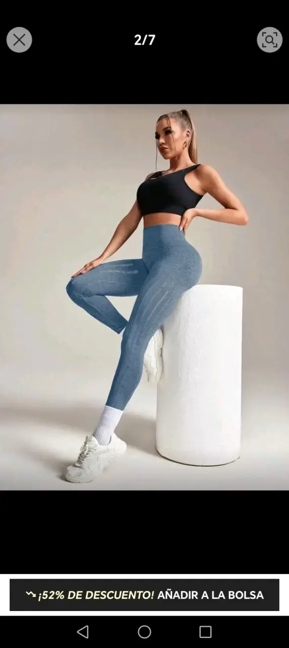 Leggings deportivos grises para mujer - 4