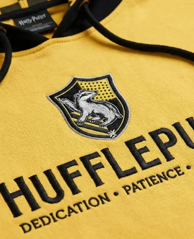 NUEVO: Polerón Harry Potter Hufflepuff Bordado - 2