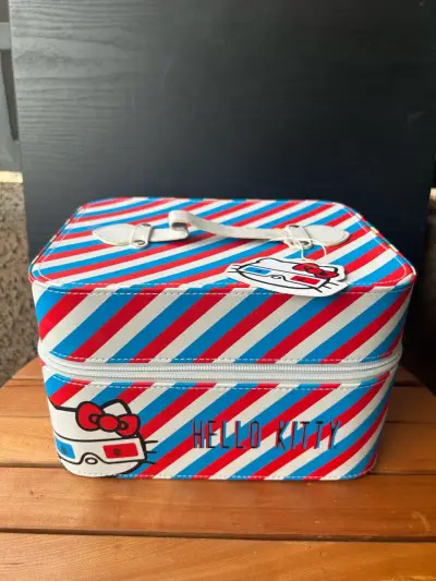 Maleta Hello Kitty rayada - miniatura 1