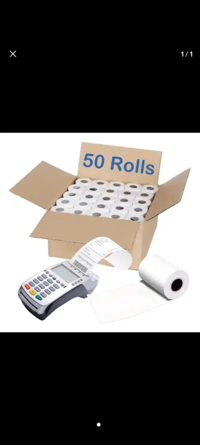 100 Rollos Térmicos 57x37mm - miniatura 2