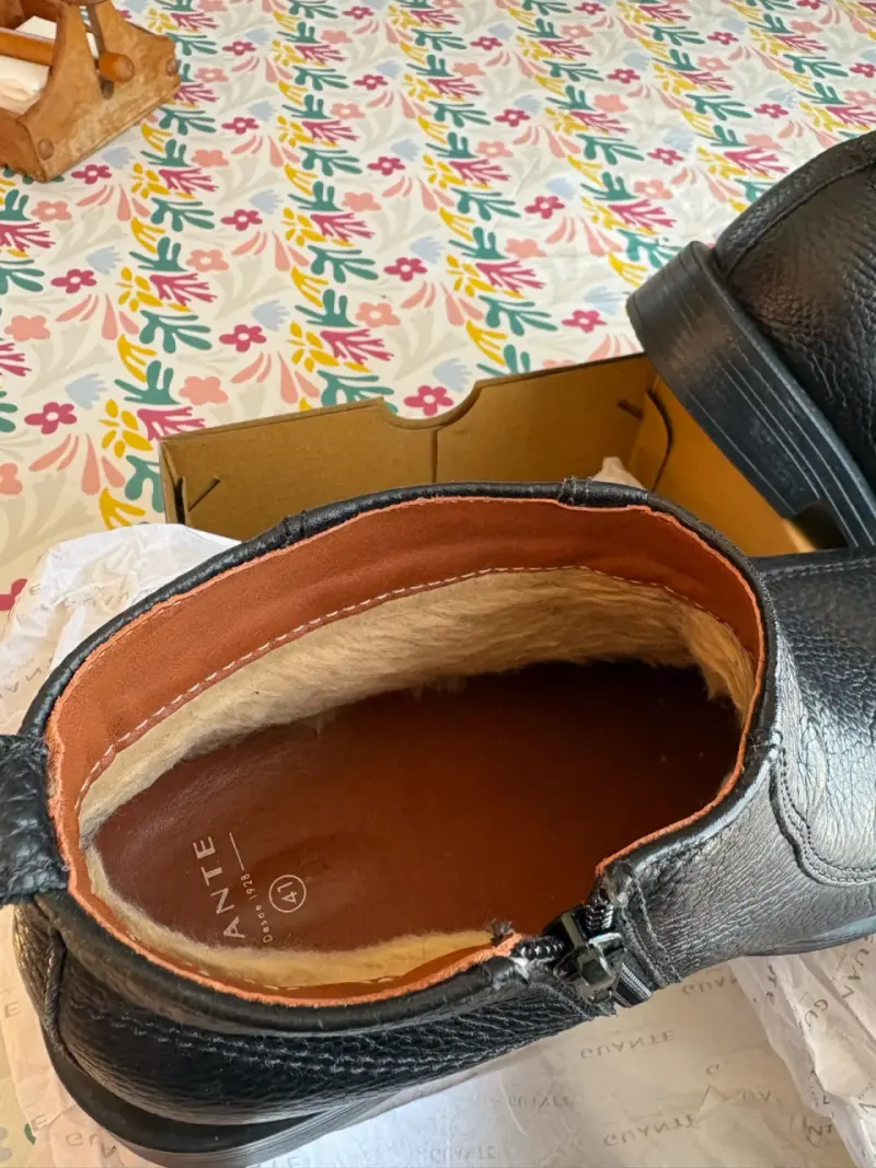 Botines de cuero negro con cierre - 2