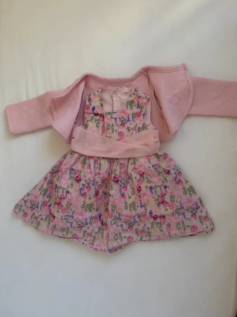 Vestido floral de bebé con bolero - 2