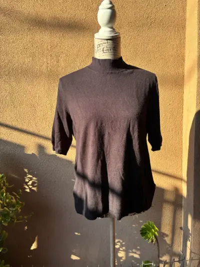 Polera negra de cuello alto HYM TALLA L - miniatura 5