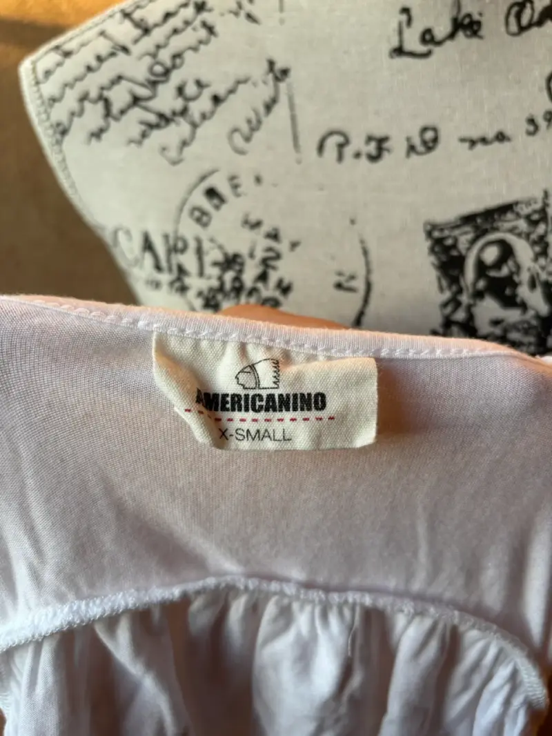 Top blanco con volantes AMERICANINO - 6