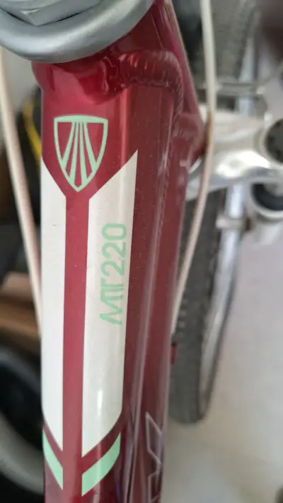 Bicicleta montaña roja - miniatura 4