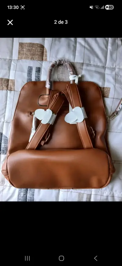 Bolso marrón con diseño elegante - miniatura 2