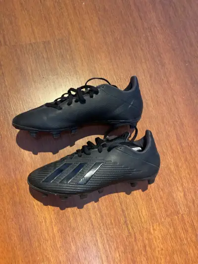 Botines de fútbol negros adidas - miniatura 3