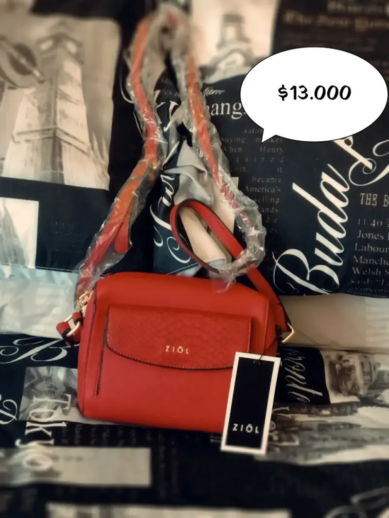 Cartera roja Ziol nueva