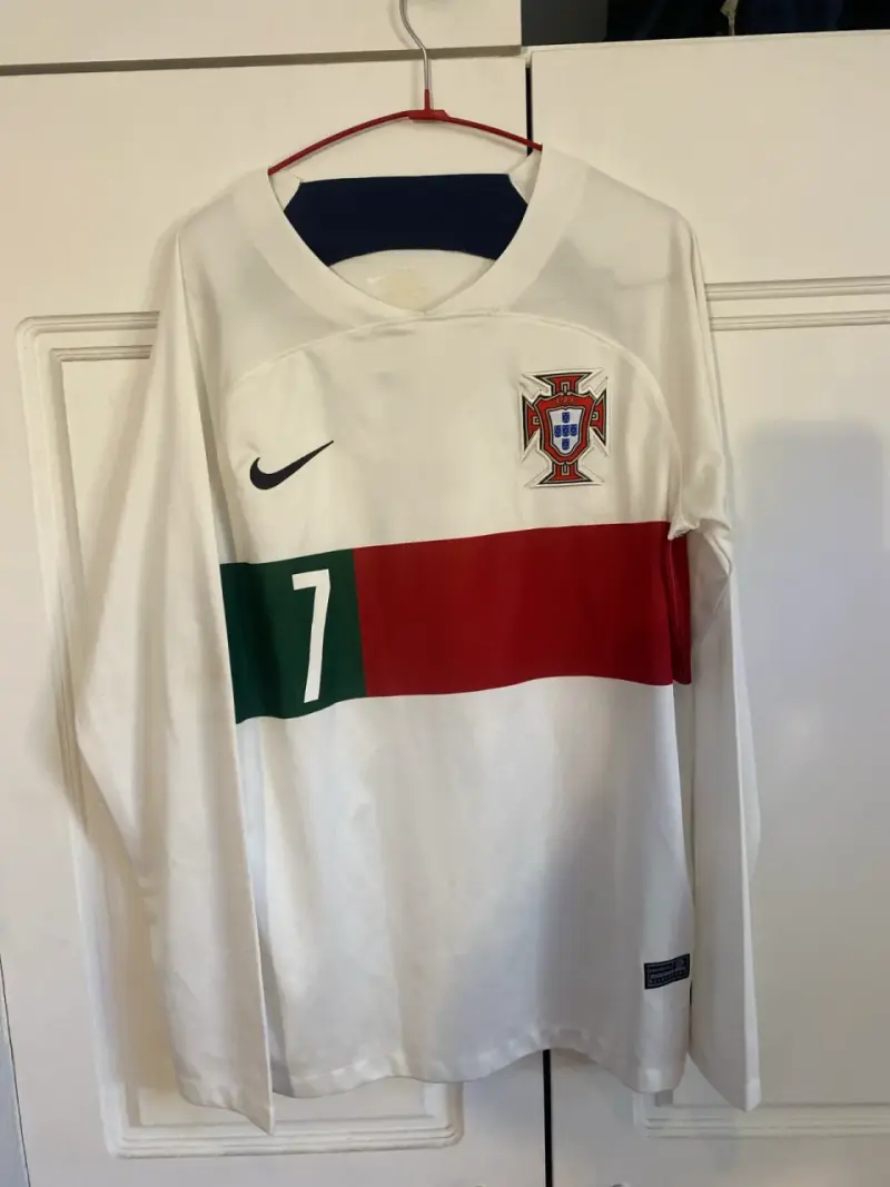 Camiseta fútbol Portugal blanca cristiano Ronaldo - 1