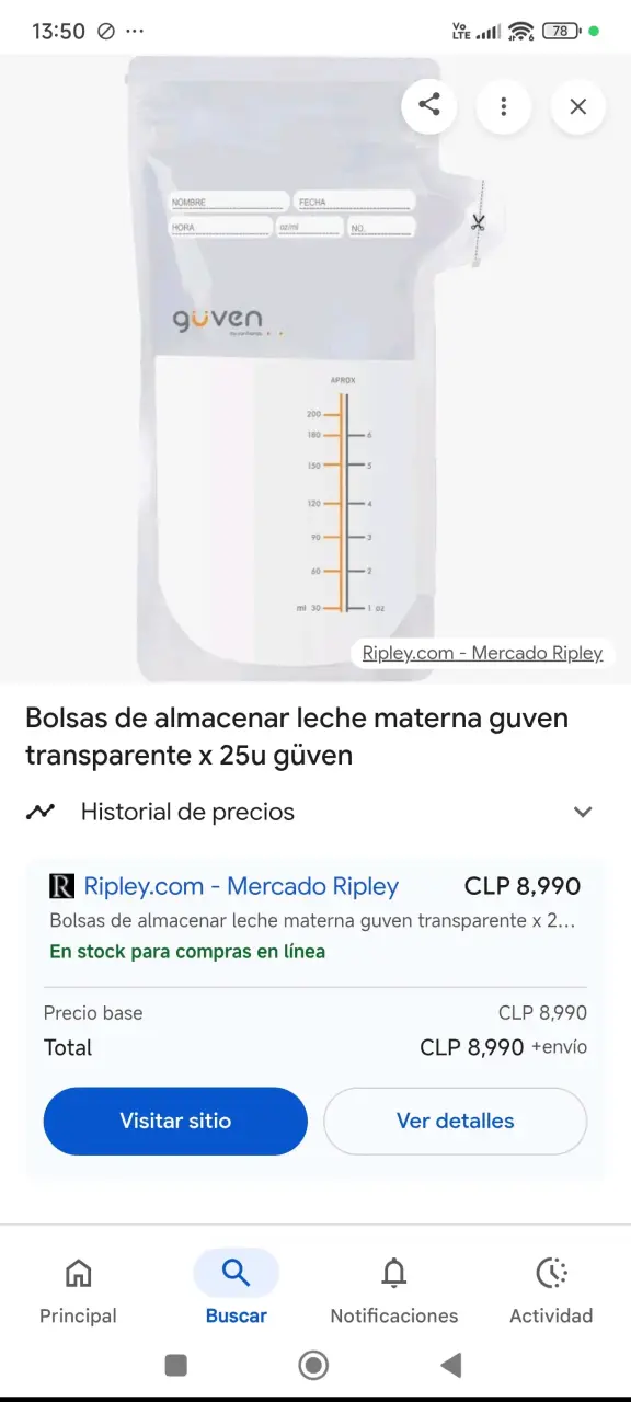Bolsas almacenamiento leche materna 50 unidades - 4