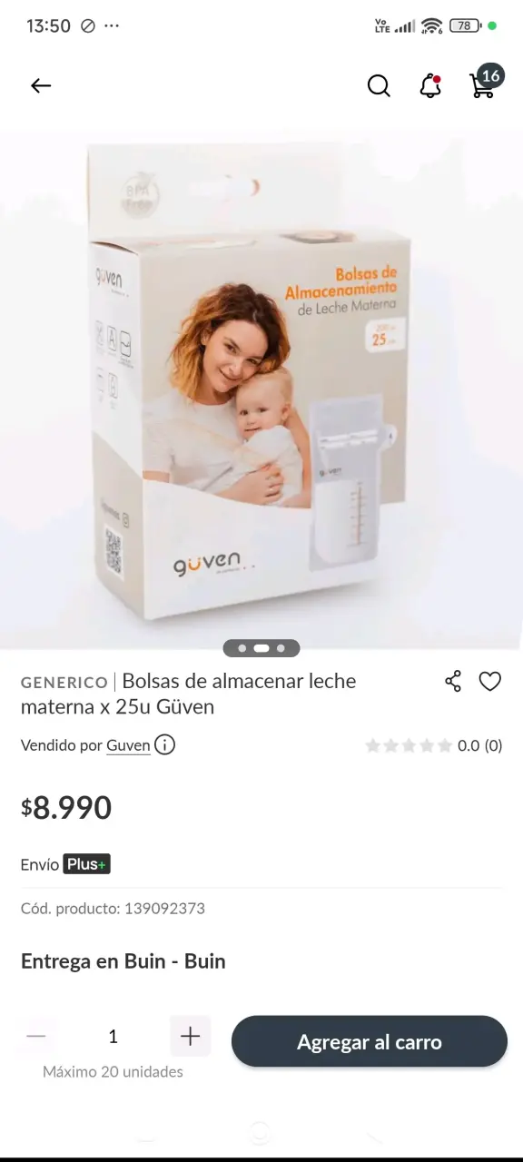 Bolsas almacenamiento leche materna 50 unidades - 5