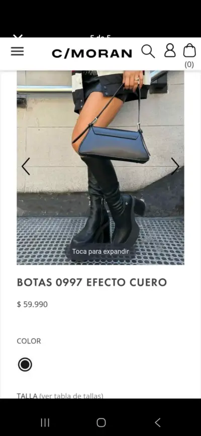 Botas largas negras con plataforma c/moran - miniatura 5