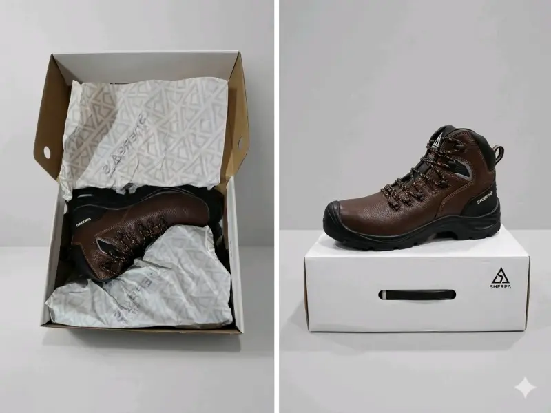 Botas de seguridad Sherpa's marrón - 2