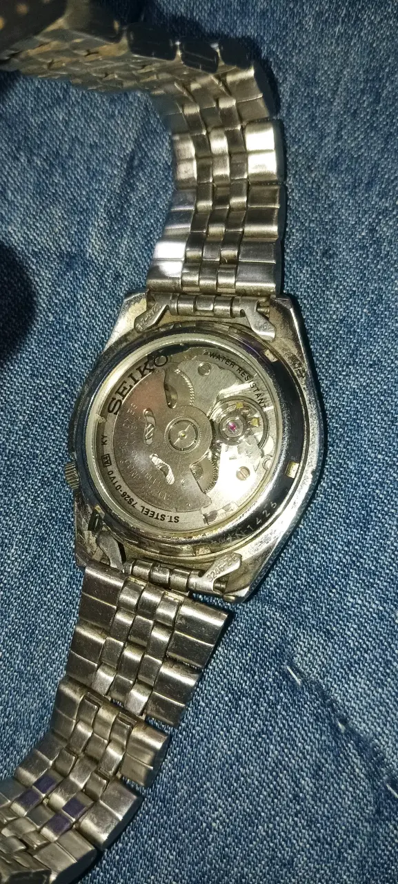 Reloj automático de acero inoxidable seiko - 5