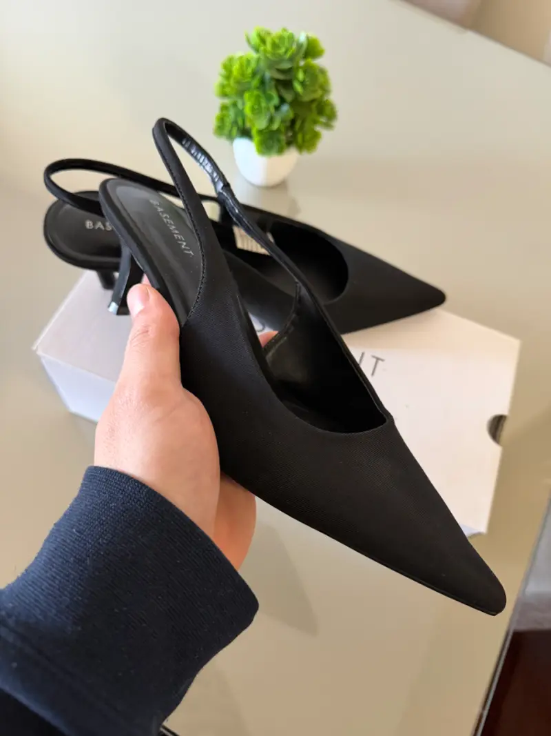 Zapatos negros de tacón bajo - 3