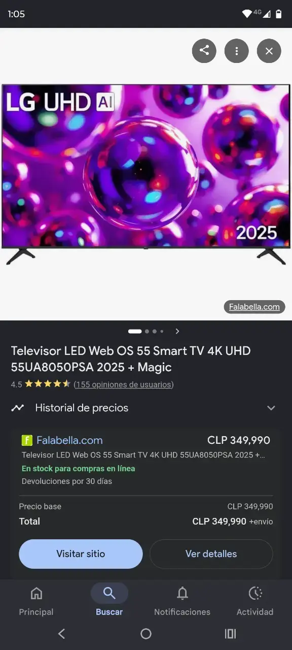 Televisor LG UHD AI 55 pulgadas - 1