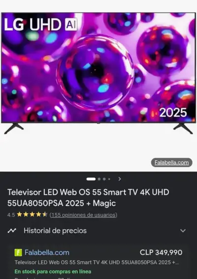 Televisor LG UHD AI 55 pulgadas - miniatura 2