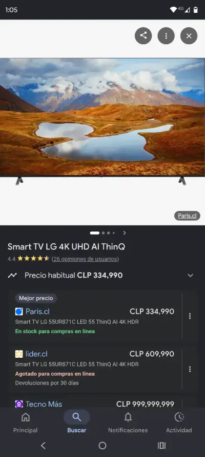 Televisor LG UHD AI 55 pulgadas - miniatura 3