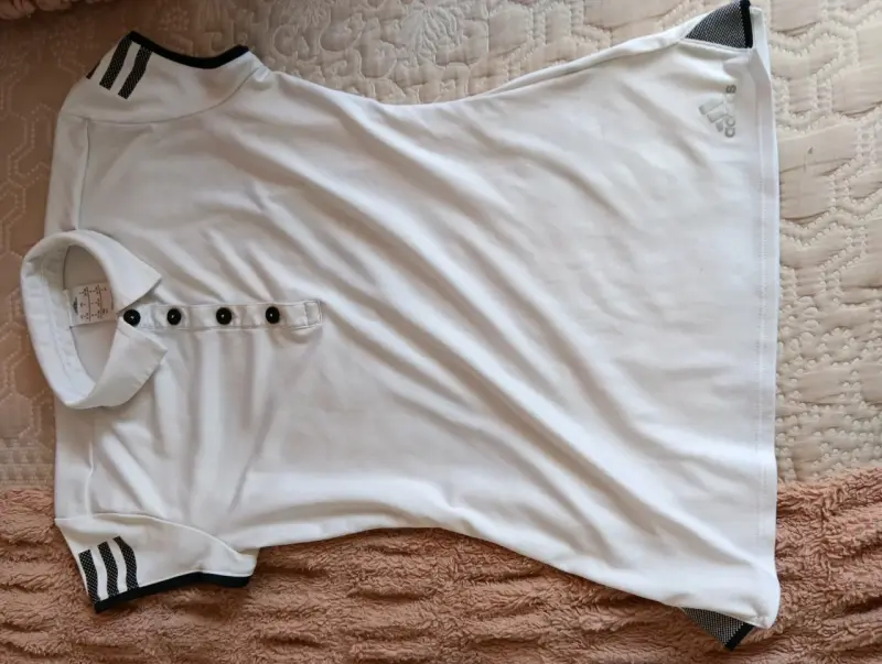 Polera blanca Adidas - 1