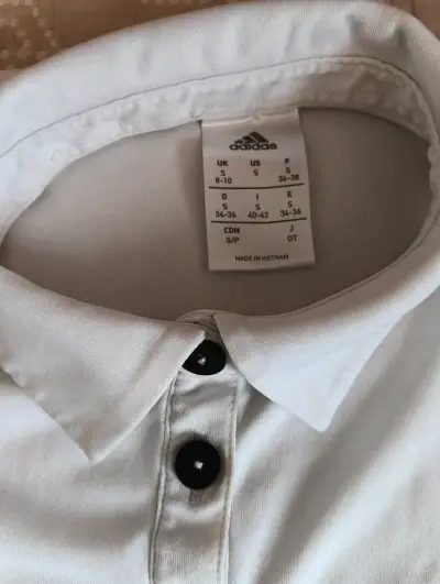 Polera blanca Adidas - miniatura 2