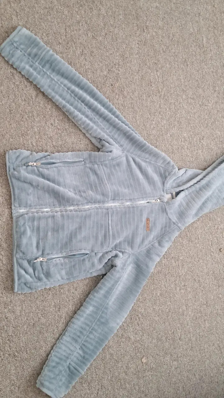 Chaqueta de felpa gris - 1