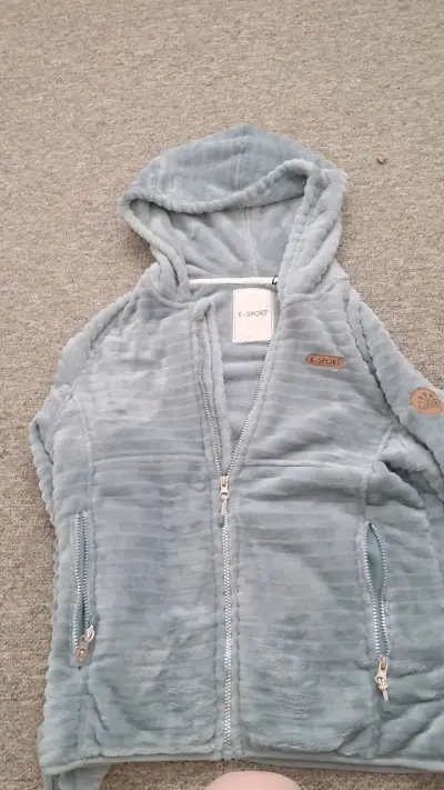 Chaqueta de felpa gris - miniatura 3