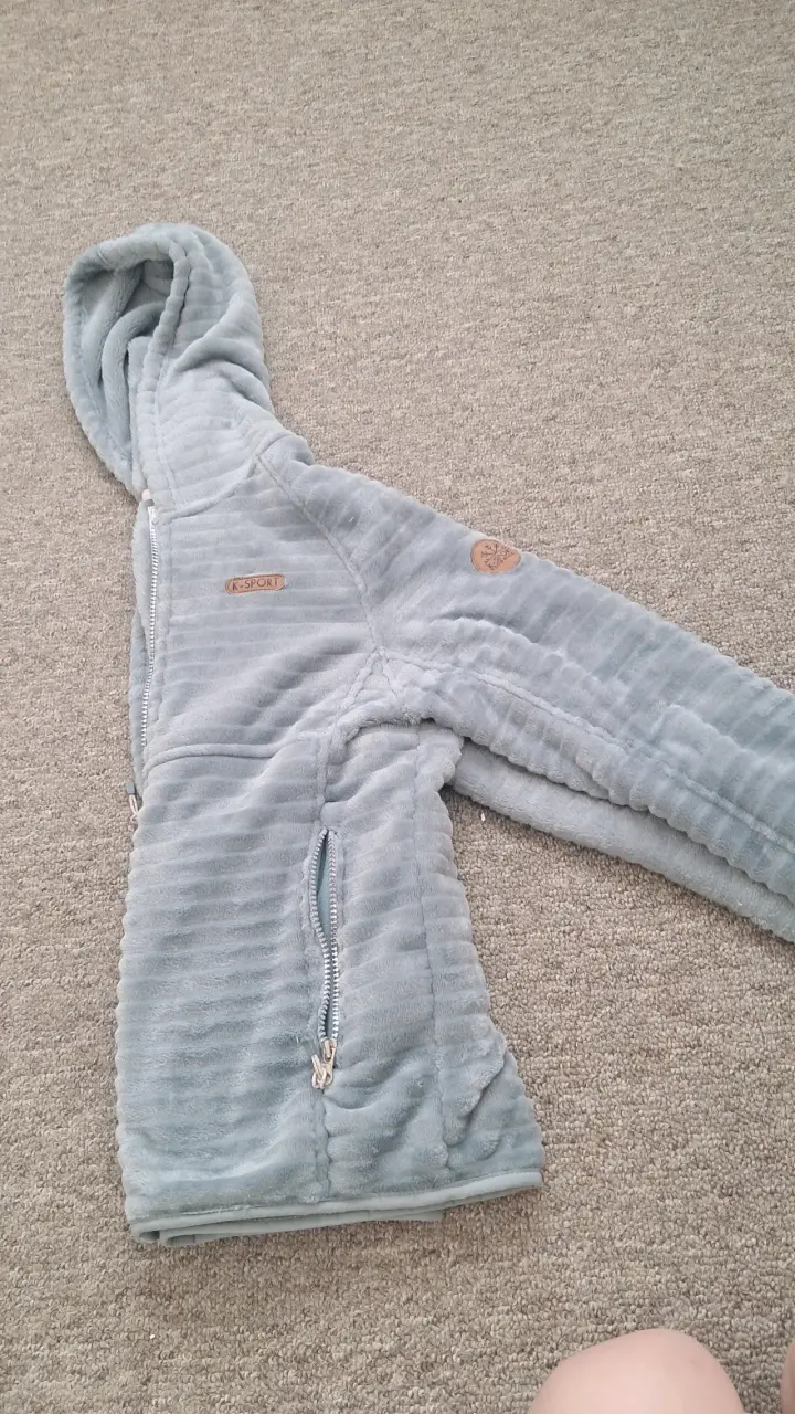 Chaqueta de felpa gris - 5