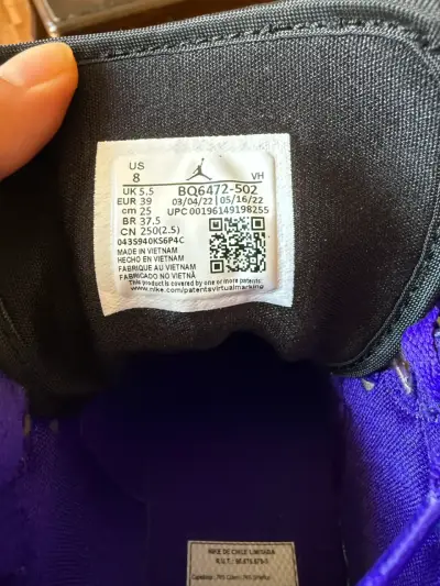 Zapatillas Air Jordan Mid teal y morado - miniatura 5