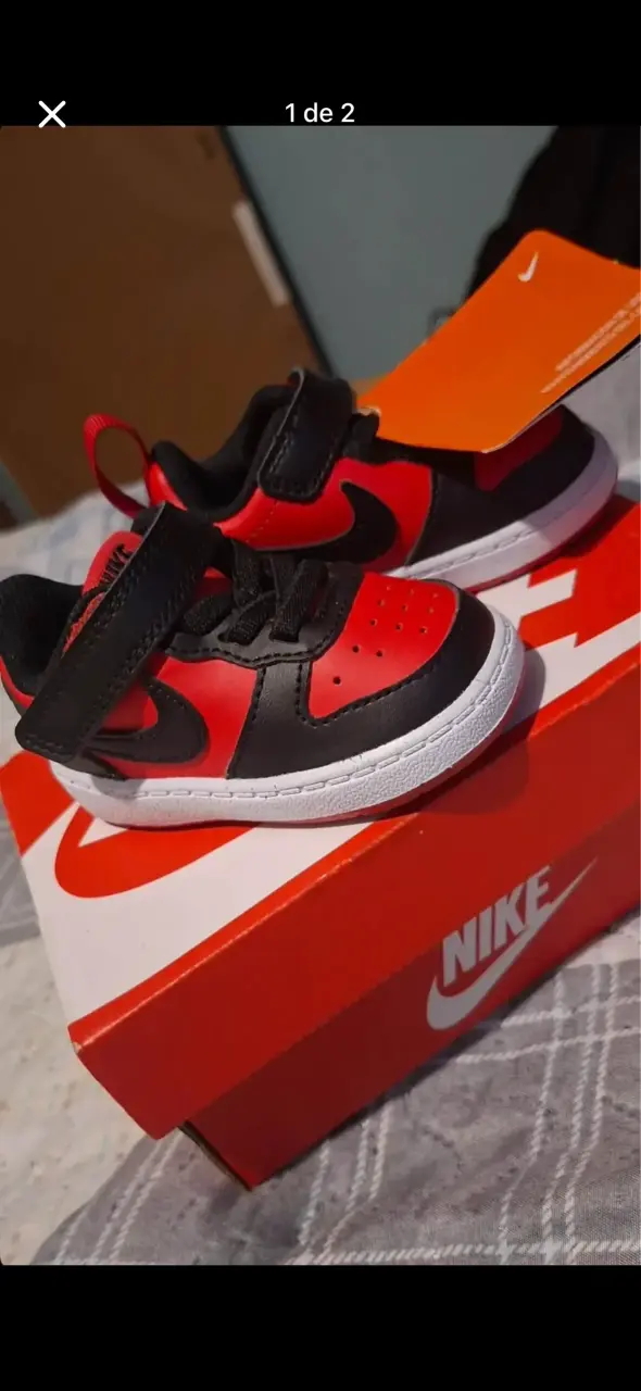 Zapatillas de bebé Nike rojas - 2