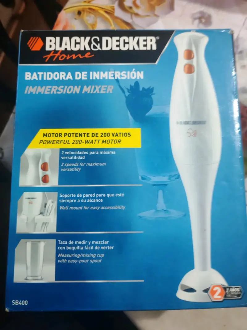 Batidora de inmersión Black & Decker - 3