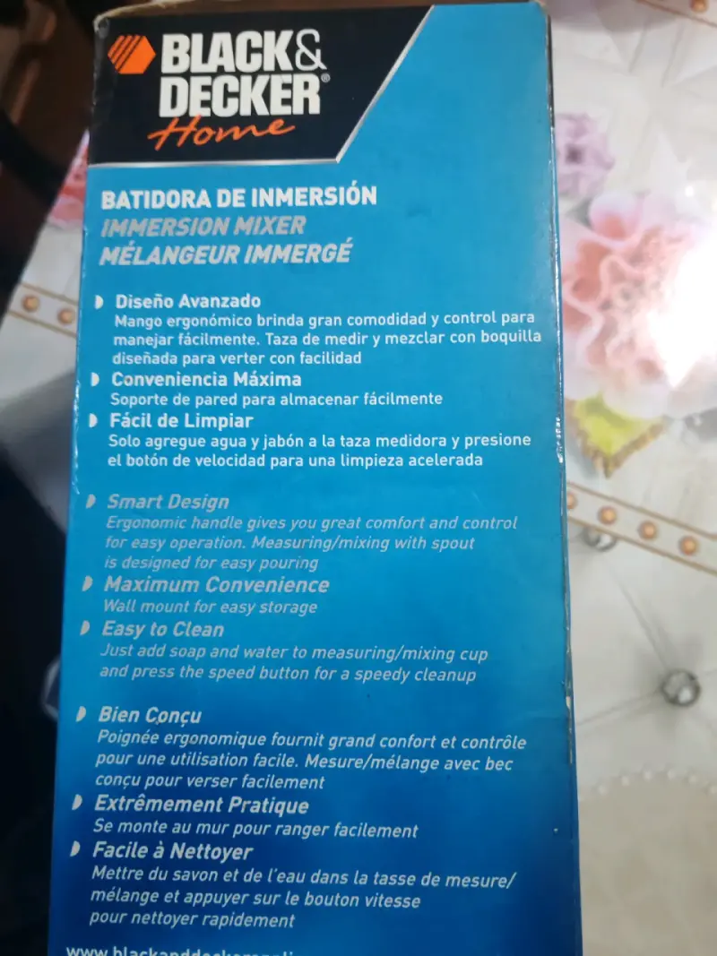 Batidora de inmersión Black & Decker - 4