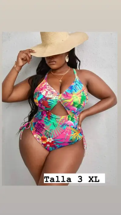 Traje de baño tropical talla XL - miniatura 1