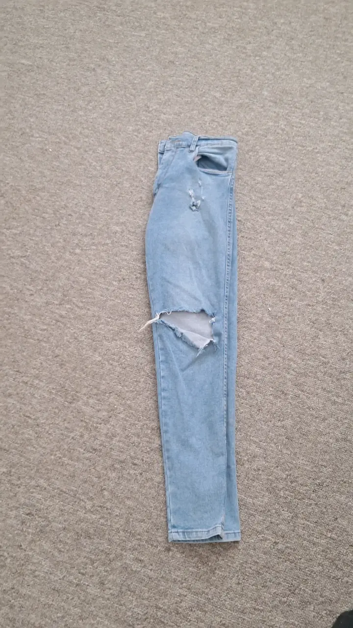 Jeans azul rasgados - 3