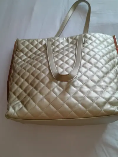 Bolso grande de cuero marrón - miniatura 2