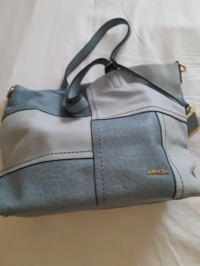 Bolso grande de cuero marrón - miniatura 3