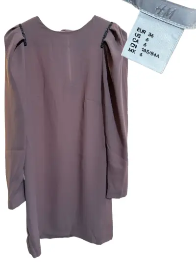 Vestido palo rosa con detalles metálicos - miniatura 2