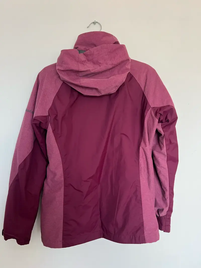 Chaqueta rosada impermeable Columbia 3en1 - 2