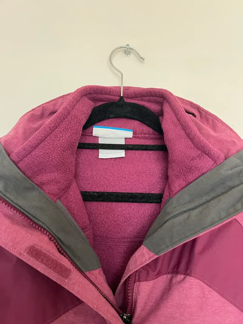 Chaqueta rosada impermeable Columbia 3en1 - 3